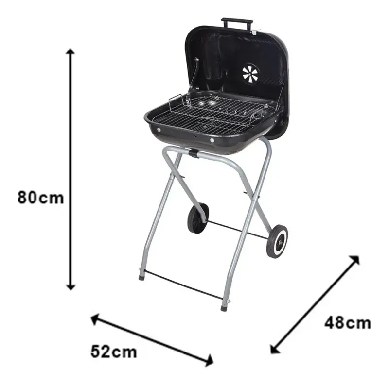 Parrilla De Asado Plegable Con Ruedas 46Cm Bighouse-1756326366503