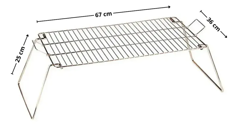 Parrilla De Camping Para Asado 67X36X25Cm Bighouse-1756389315995
