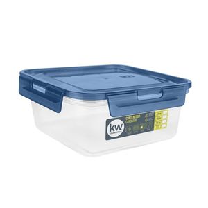 Tapper Lonchera Cuadrado 700Ml Tapa Colores Kw