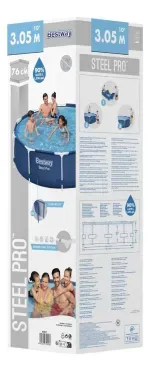 Piscina Estructural Redonda 305X76Cm Azul Steel Pro Bestway-1756501116767