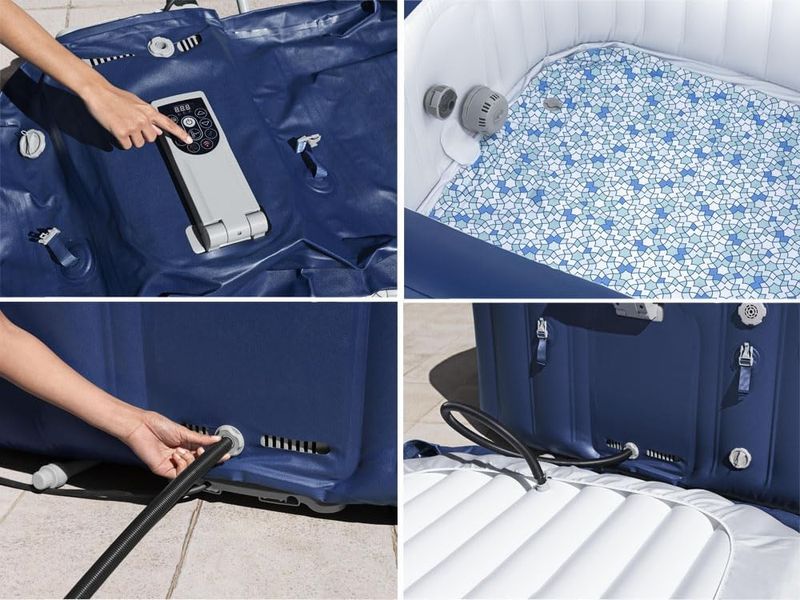 Spa Hidromasaje Hawai Air Jet 4 A 6 Personas 180X180X71Cm Azul Bestway-1756501763913