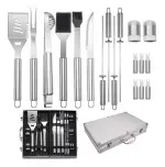 Set Parrillero 18 Unidades Con Estuche Aluminio Bighouse-1756661277033
