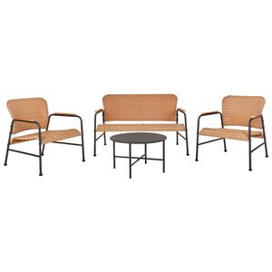 Juego Terraza Living 4 Personas Beige Bighouse