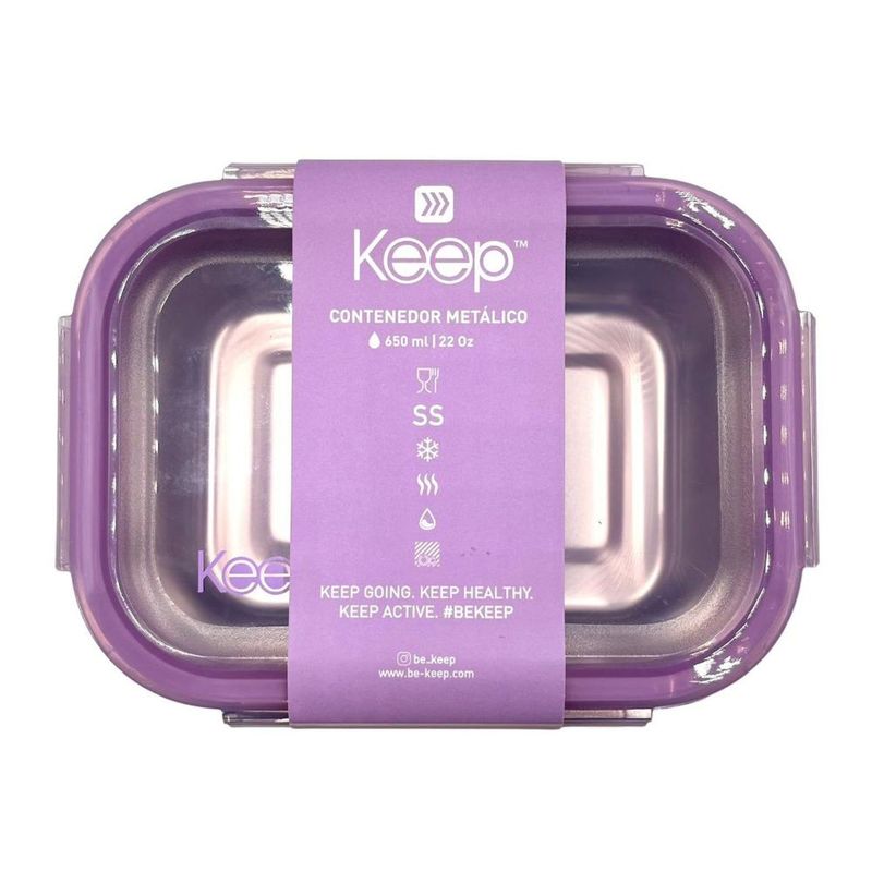 Tapper Contenedor Hermetico Metalico 650Ml Keep-1757363975863