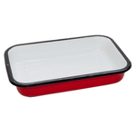 Asadera Enlozada 36X25Cm Roja Condor-1757771881381