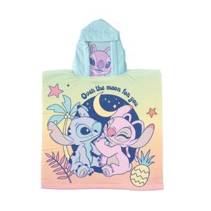 Toalla De Playa Capucha 60X120Cm Stitch Moon Mashini