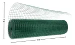 Malla Pajarera Soldada Pvc Verde 1/2"X1.0X5.0 Mts Rollo Cerram-1758832285871