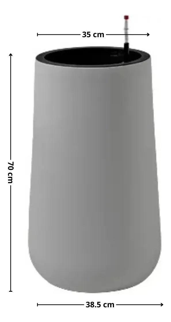 Macetero 35X70Cm Gris Casa Viva-1758890676933
