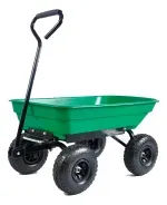 Carro De Arrastre Jardin Tolva Plastico 89X55X93Cm 250Kg Verde Cerram-1758891791279