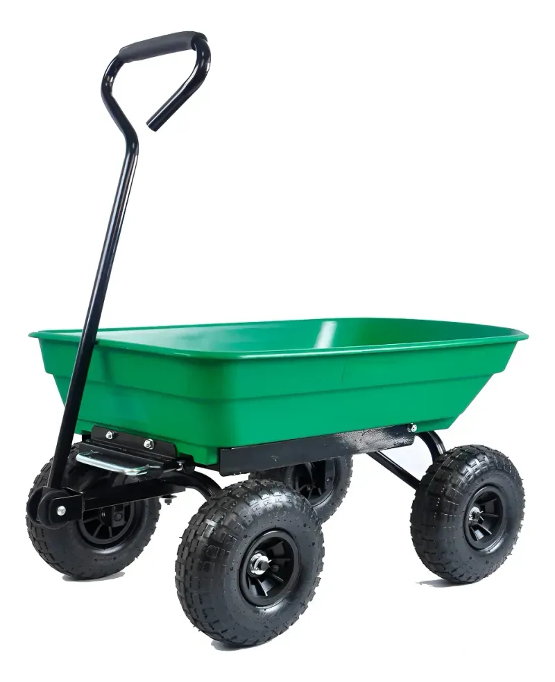 Carro De Arrastre Jardin Tolva Plastico 89X55X93Cm 250Kg Verde Cerram-1758891791279