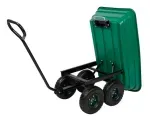 Carro De Arrastre Jardin Tolva Plastico 89X55X93Cm 250Kg Verde Cerram-1758891818760