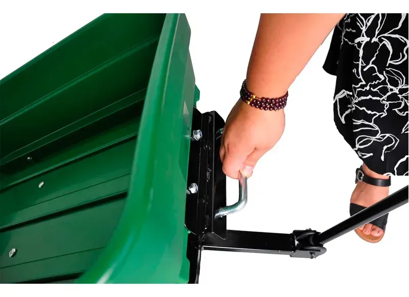 Carro De Arrastre Jardin Tolva Plastico 89X55X93Cm 250Kg Verde Cerram-1758891824121