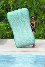 Flotador Inflable 175X94X40Cm Reposera Con Sombra Verde Bestway-1758892477052