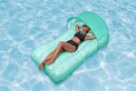 Flotador Inflable 175X94X40Cm Reposera Con Sombra Verde Bestway-1758892485832