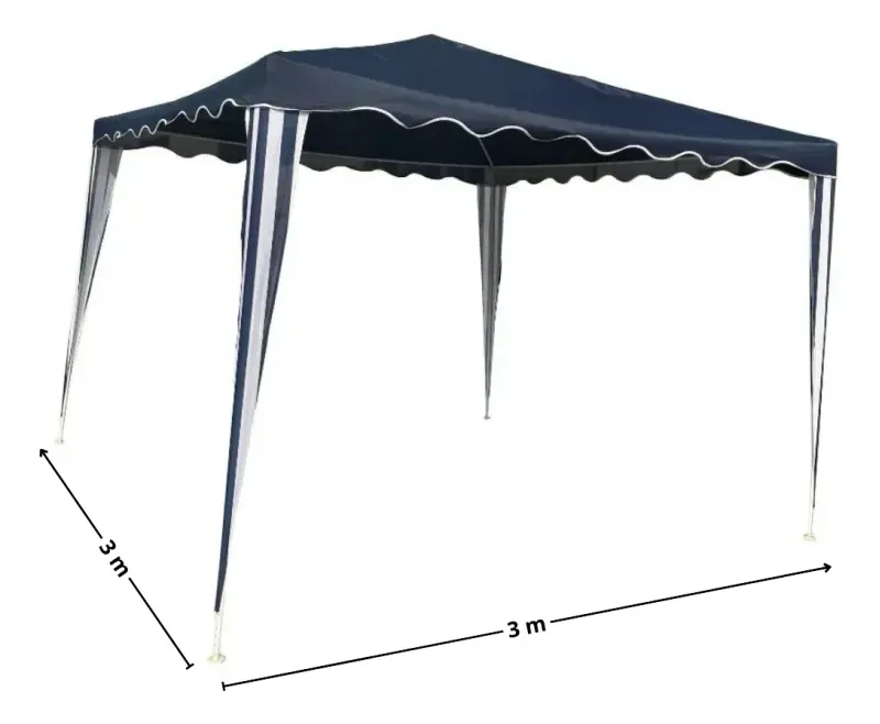 Toldo 3X3 Metros Poliéster Azul-1758897638242