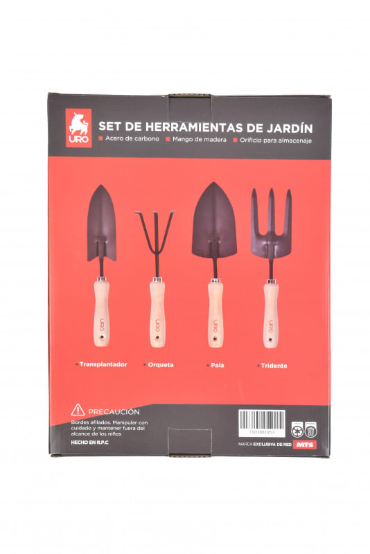 Herramientas De Jardin 4 Piezas Uro-1759150312061