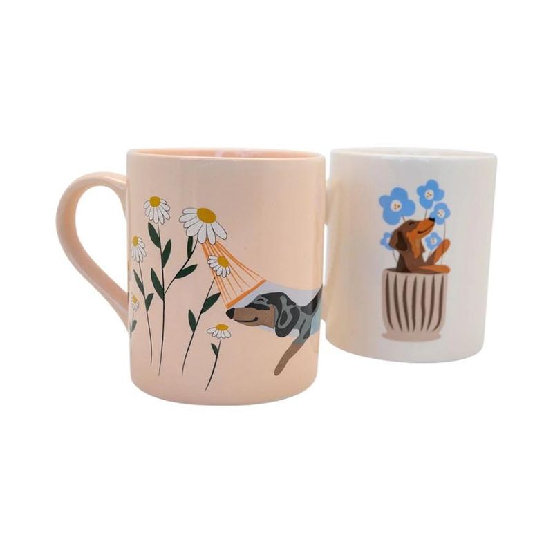 Tazones Duo 330Ml Pet Flowers 2 Unidades-1759151409794