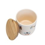 Contenedor Tapa Bamboo Pet Flowers 500Ml-1759152032154