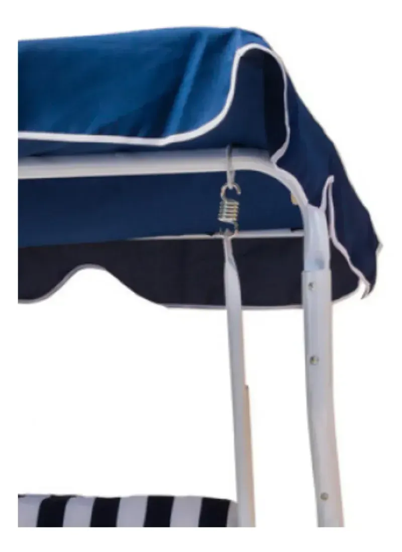 Sillón Columpio Azul-Blanco 170X110X153Cm Casa Viva-1758892771712
