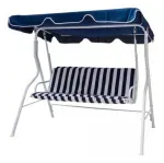 Sillón Columpio Azul-Blanco 170X110X153Cm Casa Viva-1758892775069