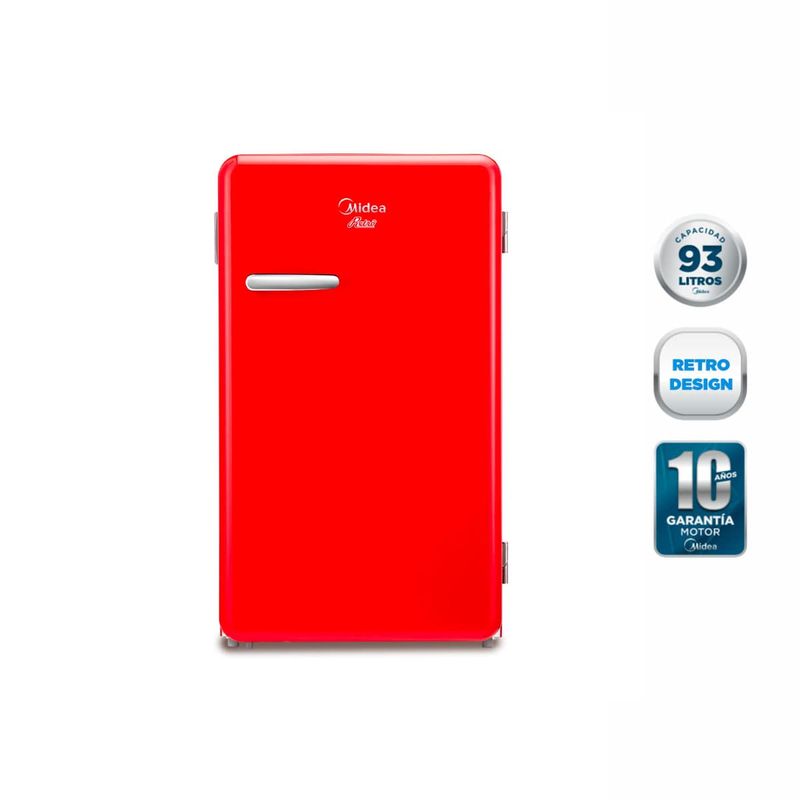 Frigobar 93 Litros Rojo Mdrd142Fge13 Midea-1759420137579