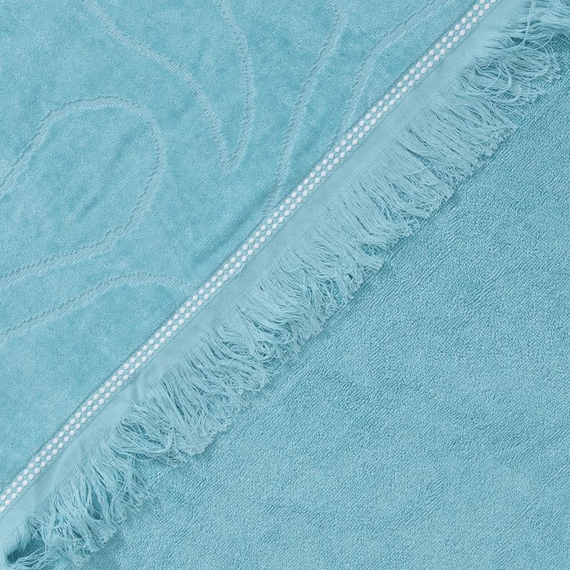 Toalla De Playa 80X160Cm 3D Flores Turquesa Mashini-1759420440533