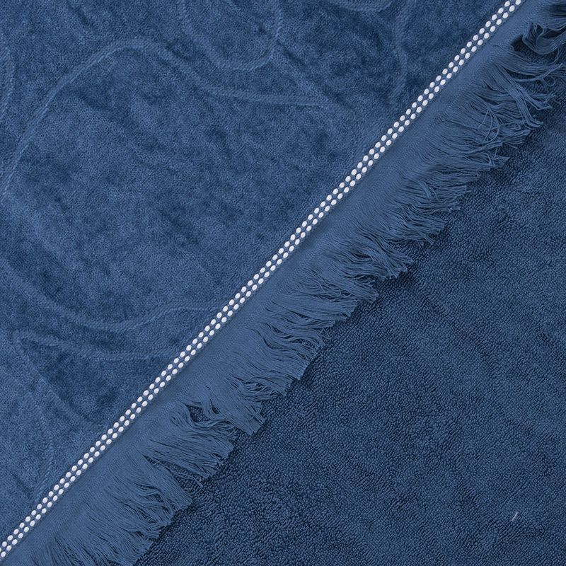 Toalla De Playa 80X160Cm 3D Flores Azul Mashini-1759420543544