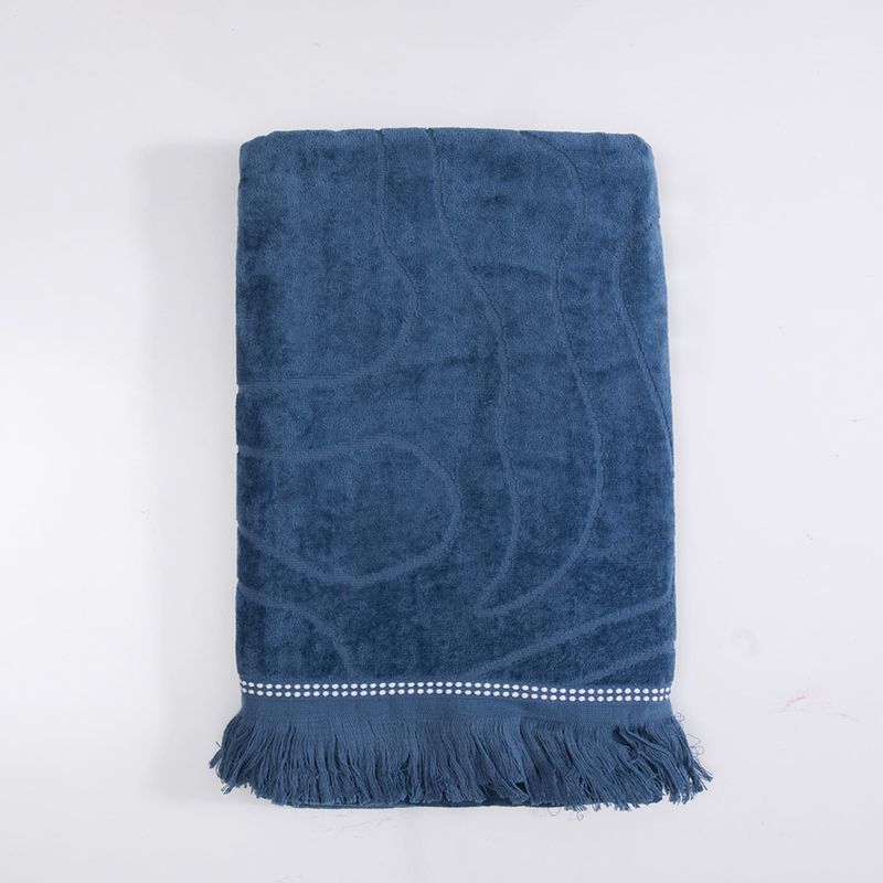 Toalla De Playa 80X160Cm 3D Flores Azul Mashini-1759420546650