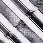 Toalla De Playa 80X160Cm Turca Rayas Negro Blanco Mashini-1759420597591