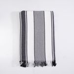 Toalla De Playa 80X160Cm Turca Rayas Negro Blanco Mashini-1759420600332