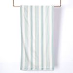 Toalla De Playa 80X160Cm Turca Rayas Celeste Blanco Mashini-1759420613731