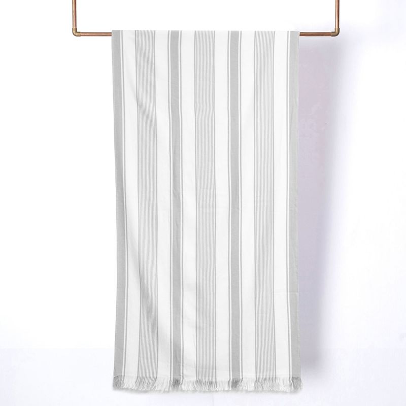 Toalla De Playa 80X160Cm Turca Rayas Beige Blanco Mashini-1759420678775
