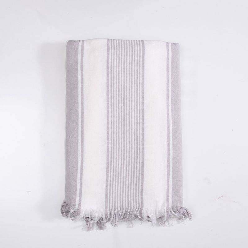 Toalla De Playa 80X160Cm Turca Rayas Beige Blanco Mashini-1759420682778