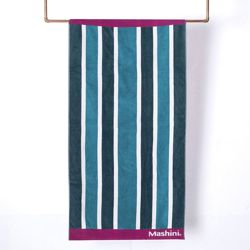 Toalla De Playa 75X150Cm Jacquard Turqoise Mashini-1759422964476