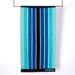Toalla De Playa 80X160Cm Jacquard Blue Lines Mashini-1759423032055