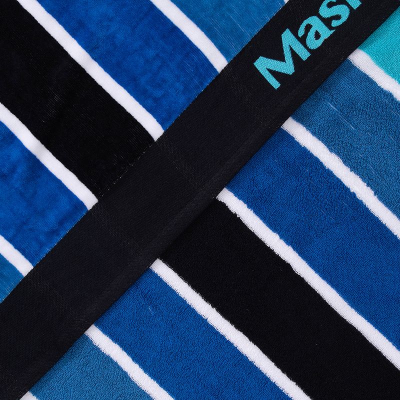Toalla De Playa 80X160Cm Jacquard Blue Lines Mashini-1759423052359