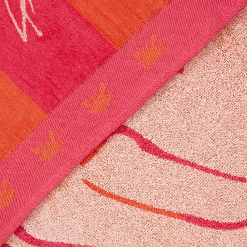 Toalla De Playa 100X180Cm Jacquard Crab Mashini-1759423117931