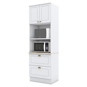 Mueble Para Horno Y Microondas Blanco Henn