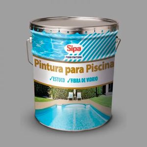Pintura Para Piscina 1 Tineta Caucho Clorado Sipa