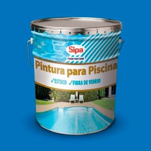 Pintura Para Piscina 1 Tineta Caucho Clorado Sipa