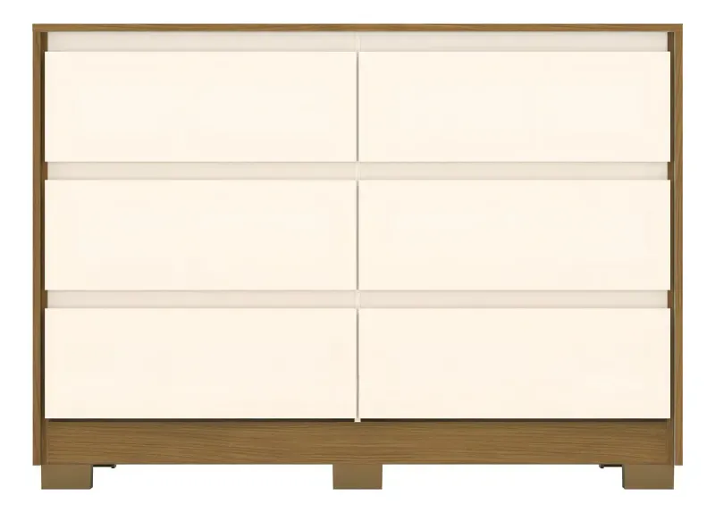 Comoda 6 Cajones Ravena Nature Off White Henn-1759762383446