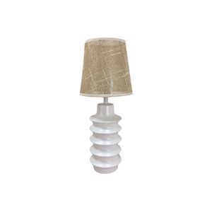 Lampara De Mesa 42.5Cm Base Espiral Pantalla Malla Decore
