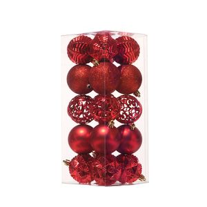 Esferas Navideñas 20 Unidades 6Cm Rojo Miro