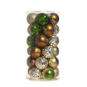 Esferas Navideñas 30 Unidades 6Cm Verde - Chocolate Miro