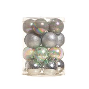 Esferas Navideñas 20 Unidades 6Cm Plateada Miro