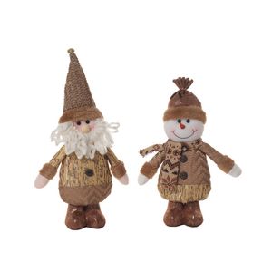 Figura Navideña 16X30.5Cm Santa o Muñeco De Nieve De Pie Chocolate Miro