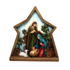 Pesebre Navideño 19X6X22Cm Tipo Estrella Miro