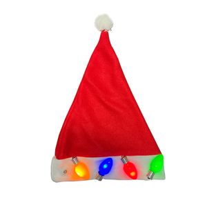 Gorro De Santa Luces Led 28X41Cm Miro