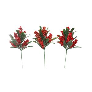 Adorno De Navidad Ramo Rojo/Verde 11Cm Miro