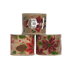 Cinta Navidad Rollo 2.7Mt Rojo Natural Miro